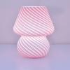 1Pc Creative Glass Table Lamp Retro Xiaohongshu Mushroom Lamp Homestay Study Ins Night Lamp Bedroom Sleep Bedside Lamp
