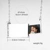 Drawer Style Personalized Necklace Electroplating Locket Pendant Fashion Necklace  Memorial Jewelry