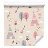 Trees and flowers wallpaper for living room and bedroom 50x1000