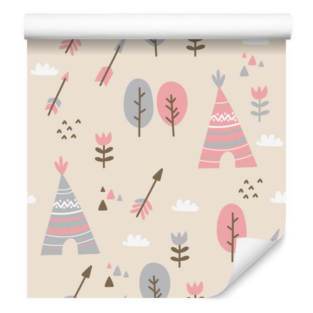 Trees and flowers wallpaper for living room and bedroom 50x1000