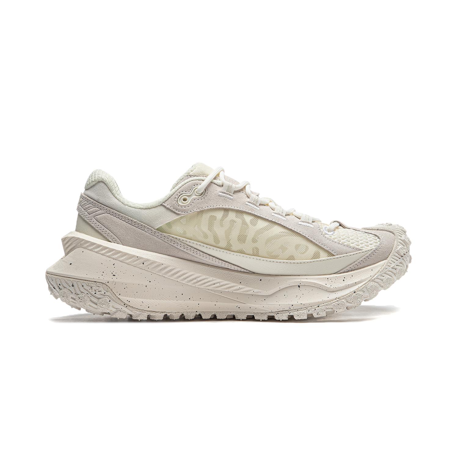 

New LiNing Cushioning Wear Resistant Low Top Running Shoes Unisex Ecru AZGU003-4 41