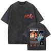 Vintage Washed Mora Lo Mismo De Siempre Album Letter Print TShirt Mens Women High Quality Fashion Oversized Cotton T Shirts