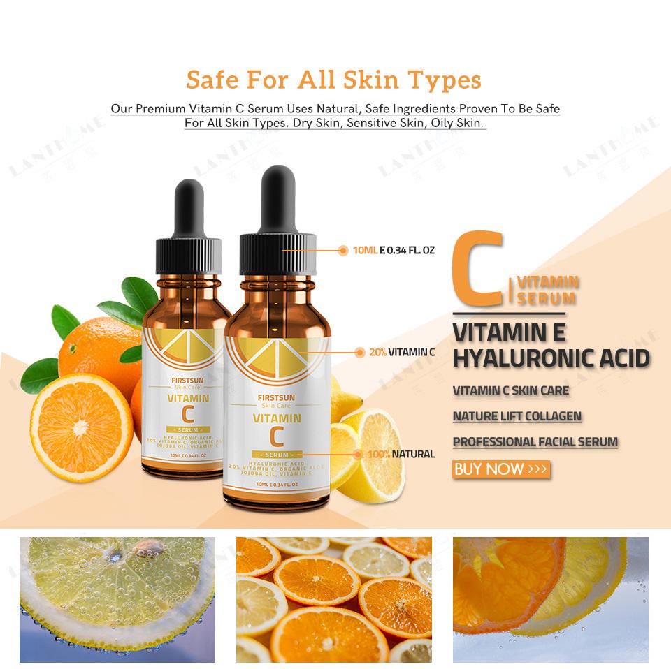 10 ml Hyaluronsäure, Vitamin C, aufhellende Gesichtspflege von Nourishing Essence Beauty