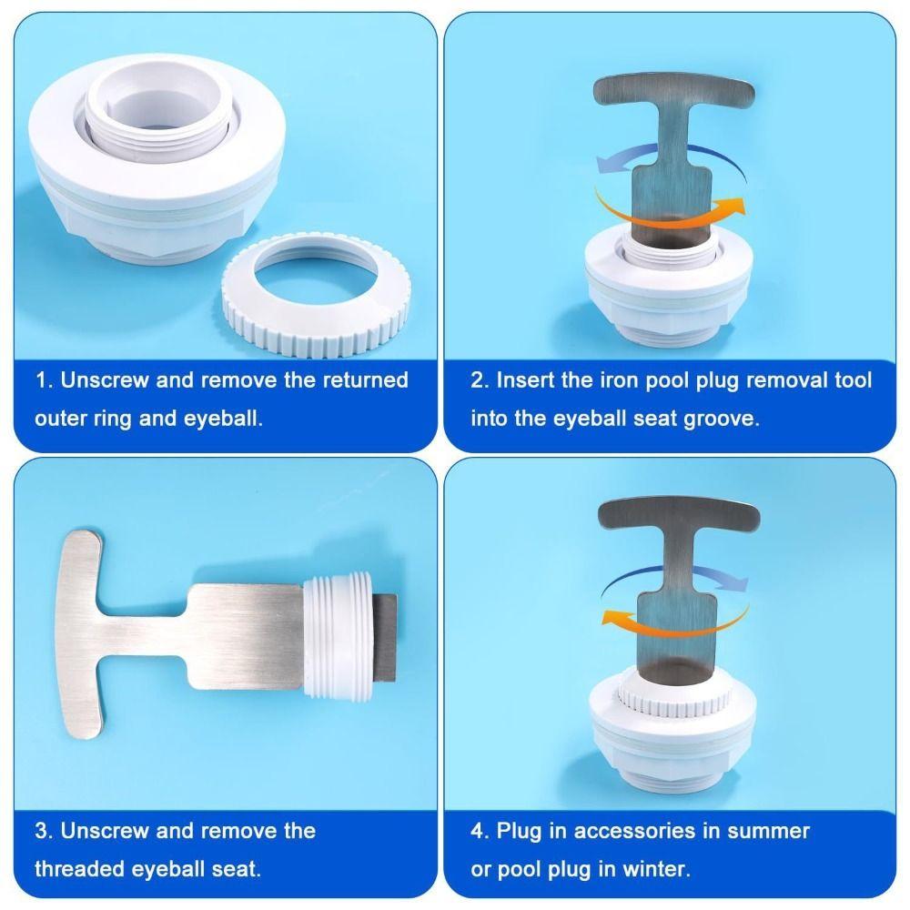 Effortless Removal Return Jets Eyeball Removal Tool Jet Fitting Tool  Ground Pools