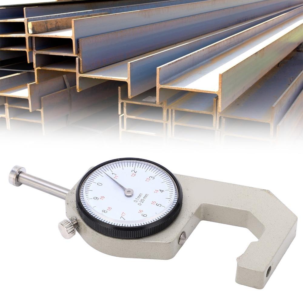 Pointer Display Thickness Micrometer 0-20mm Range Portable Thickness Meter  For Metals
