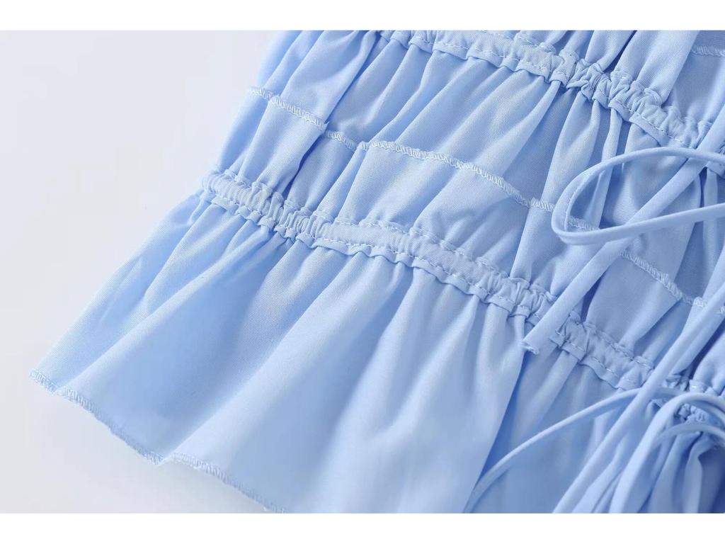 Maiou casual cu fundă în stil european și american pentru femei 2024