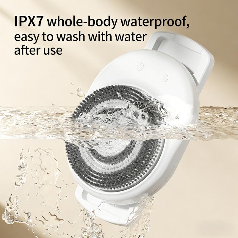 IPX7 Water Resistant Automatic Back Cleaner Offering 3 Level Configuration And Secure Feature For Gentle Dermocare