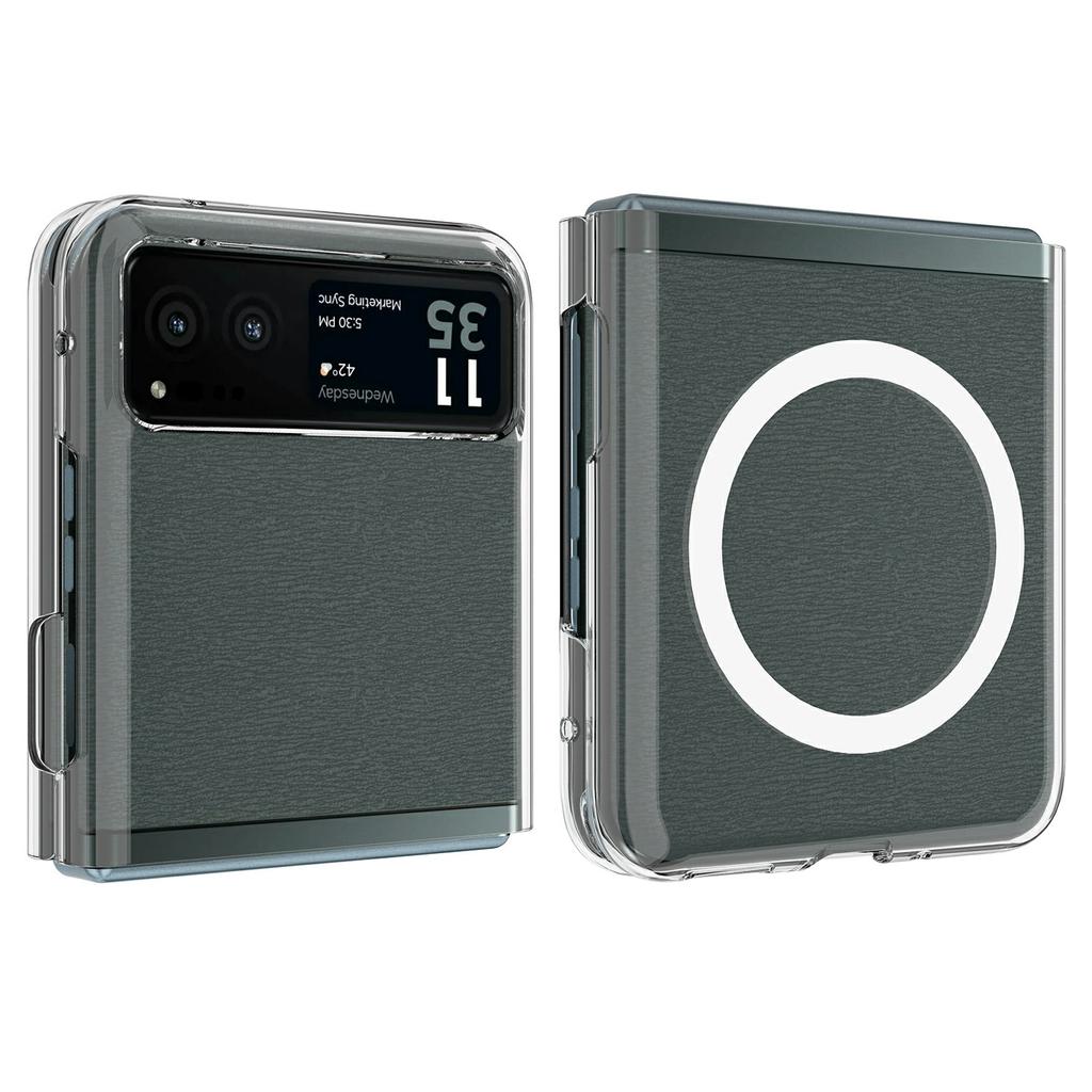 Huse pentru Motorola Moto Razr 2023 TPU+Acrilic Husă Magnetică pentru Telefon Compatibilă cu MagSafe