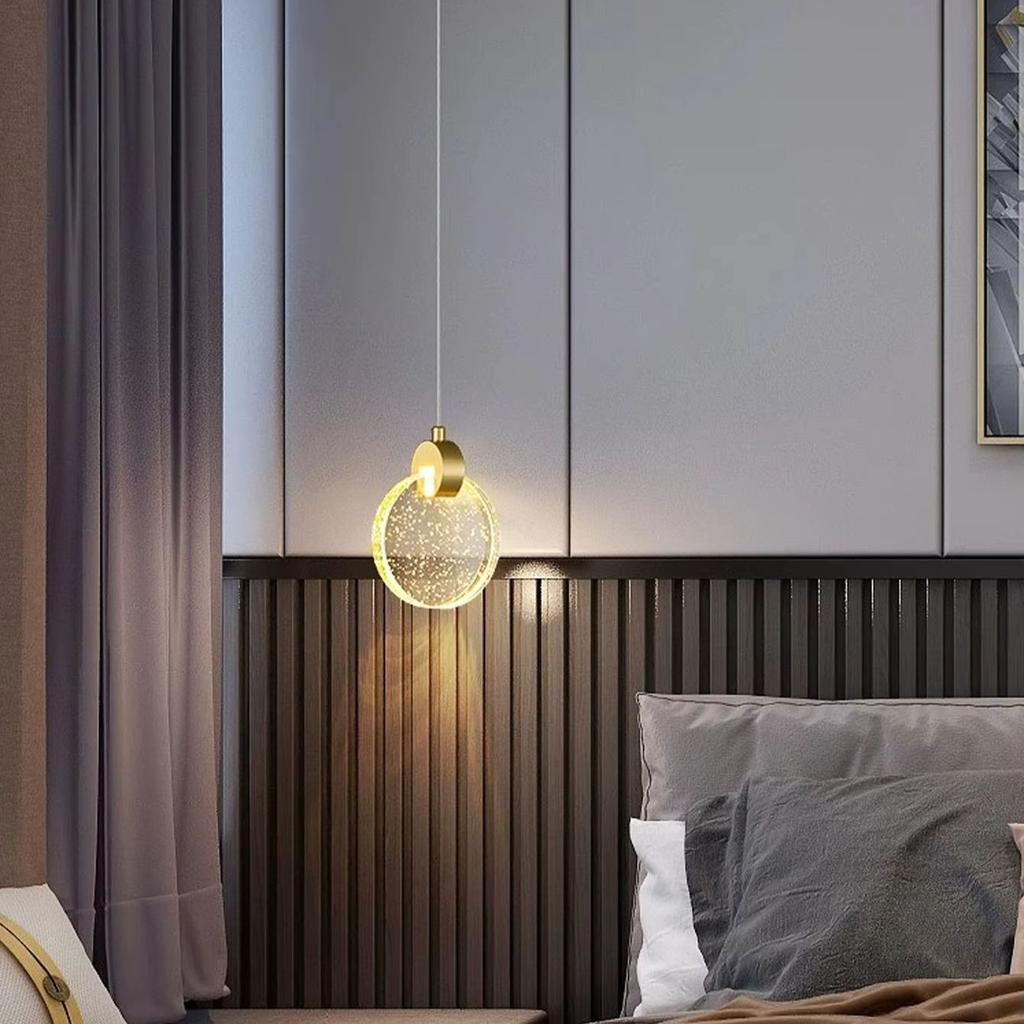 LED Nordic Lamps Modern Crystal Chandeliers Lustre Bedroom Study Dining Room Lights Home Decoration Pendant Lamp Bedside Lamp