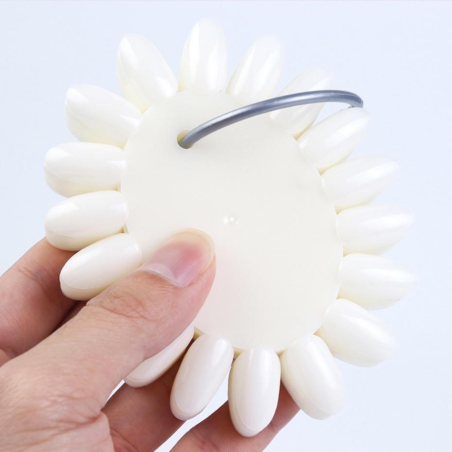 160 Stück Künstliche Nägel Oval Klar Natur Schwarz Spitzen auf Ring Display Falsche Nagelkunst Designs Acryl UV Gel Maniküre Werkzeuge