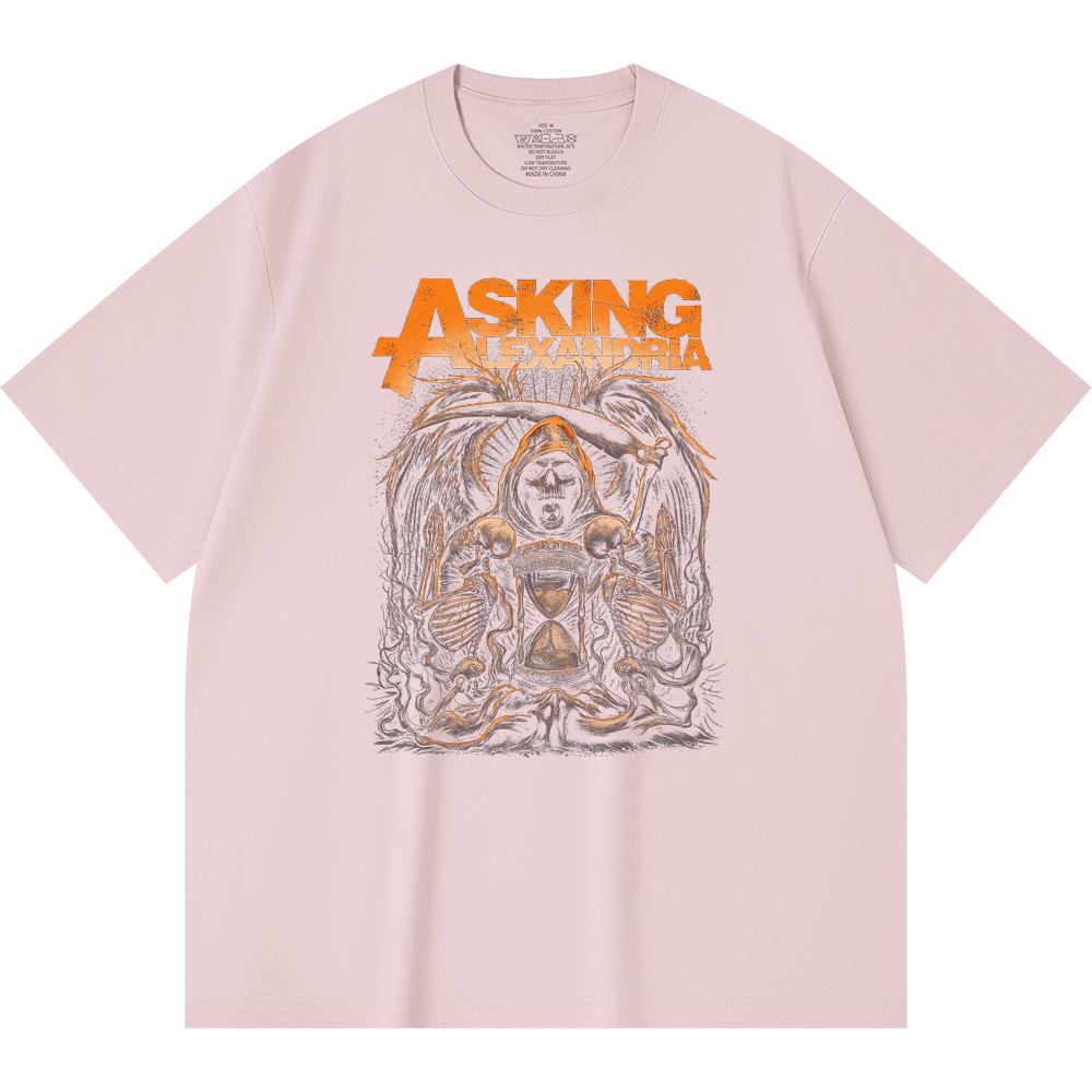 230 g/m² 100% Baumwolle Heavy Metal T-Shirt Rockband Beliebte Musik Druck Unisex Schweres Baumwoll-T-Shirt