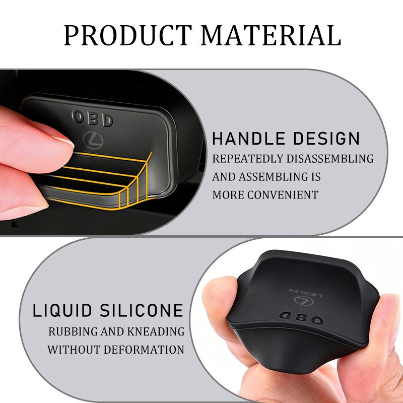For Lexus Car Silicone OBD Dust Cover Waterproof Protective Cover CT ES GS NX IS250 RX350 IS200 LX570 UX250h CT200h