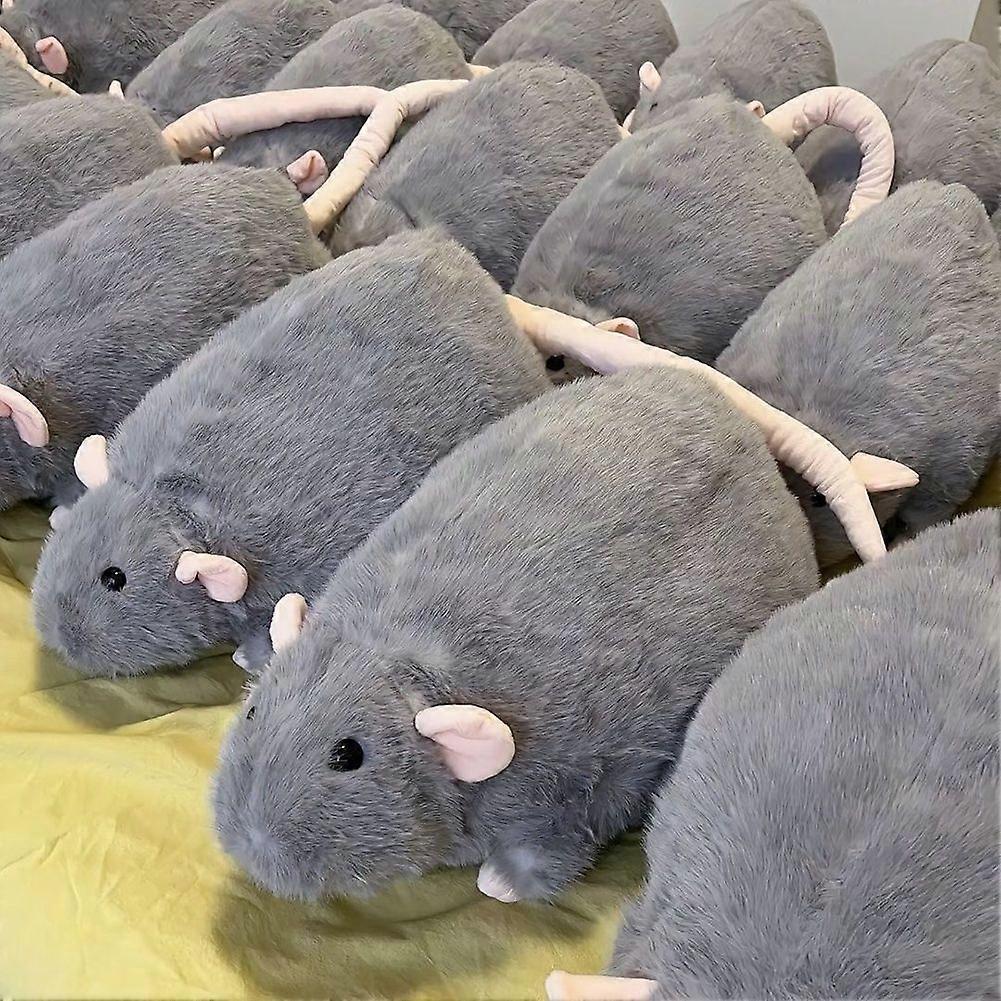 Jumbo Rat Plush Toy 90cm Realistic Giant Mouse Stuffed Animal Pillow, Christmas Birthday Gift for Boys Girls