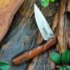 BK 269 Folding Knife 440C Blade Wood Handle Multipurpose Pocket Knife Utility Knives Stainless Steel Knife Kitchen Accessories