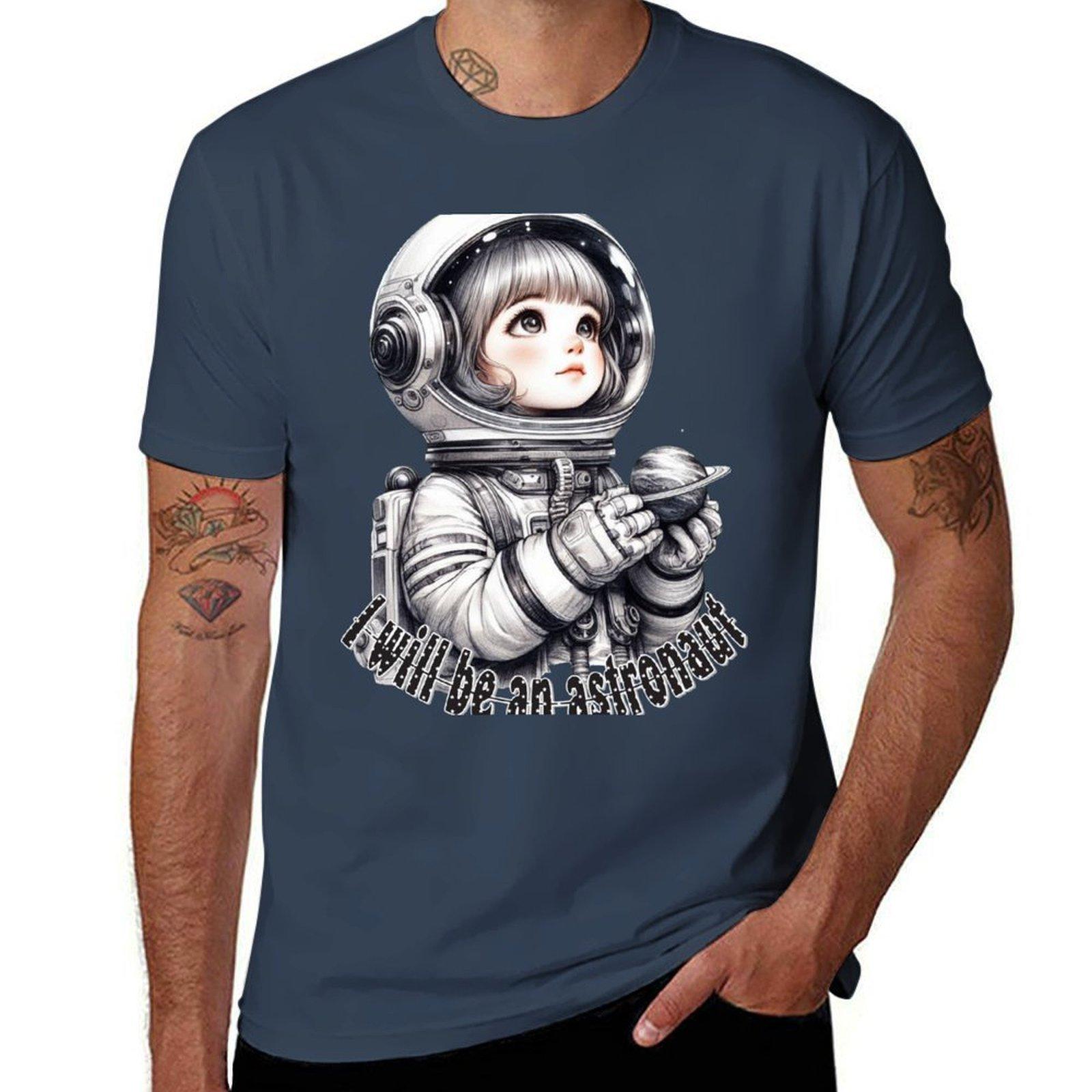 astronaut TShirt Summer Sports Quick Dry TShirt S