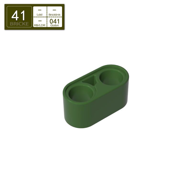 

BRICKE 1x2 Thick Brick with Hole Arm, Compatible with Lego 43857 - Loose Parts for MOC Small Particle Building Blocks Piece