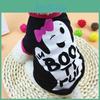Timeless Cartoon Print Halloween T-shirt For Pets With Premium Quality Fabric And Comfort