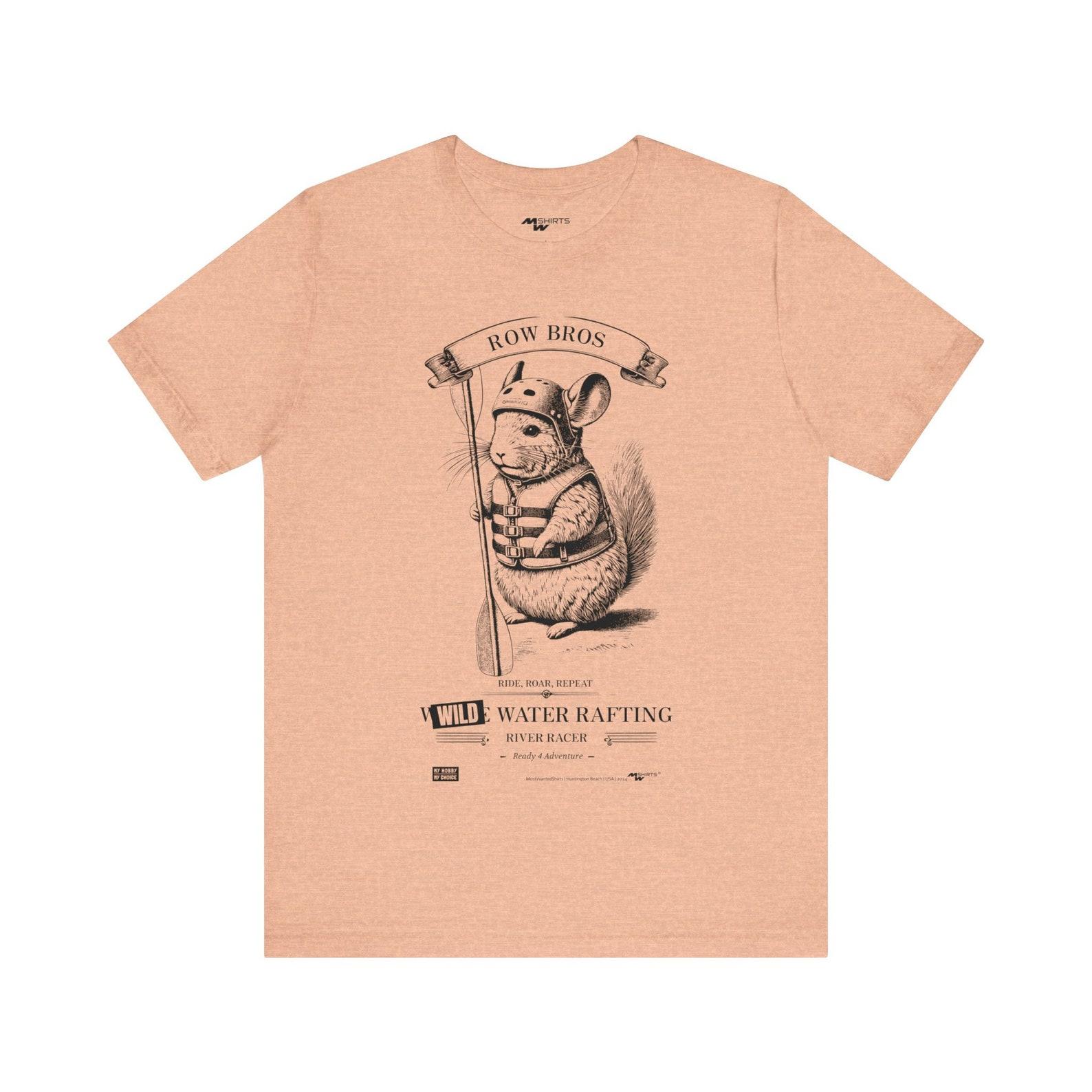 Row Bros Series Chinchilla T-Shirt - Vintage Engraving Style/ Unisex Jersey Short Sleeve Tee M