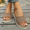 Fashion 2025 Women Sandals Elegant Women Shoes with Low Heels Wedge Sandals Summer Platform Sandals Ladies Slippers