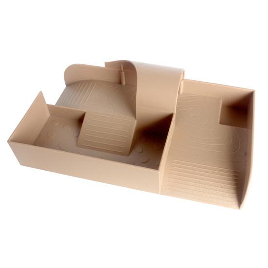 

Платформа для купания черепах с корытом для еды. Лестница для лазания. Укрытие. Дом. Пандус для черепах. Рептилия. Терраса для игр и отдыха домашних животных. Принадлежности для аквариума. коричневый