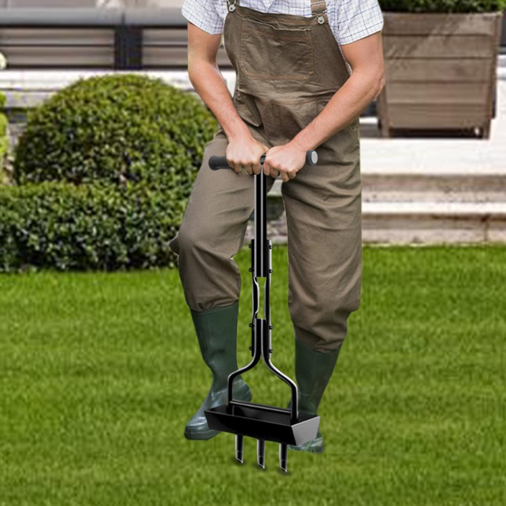 Manual Lawn Aerator Lawn Aerator Coring Tool T-shaped Handle Corer Plug Aerator Grass Aeration Gardening Tool for Lawn Yard Care