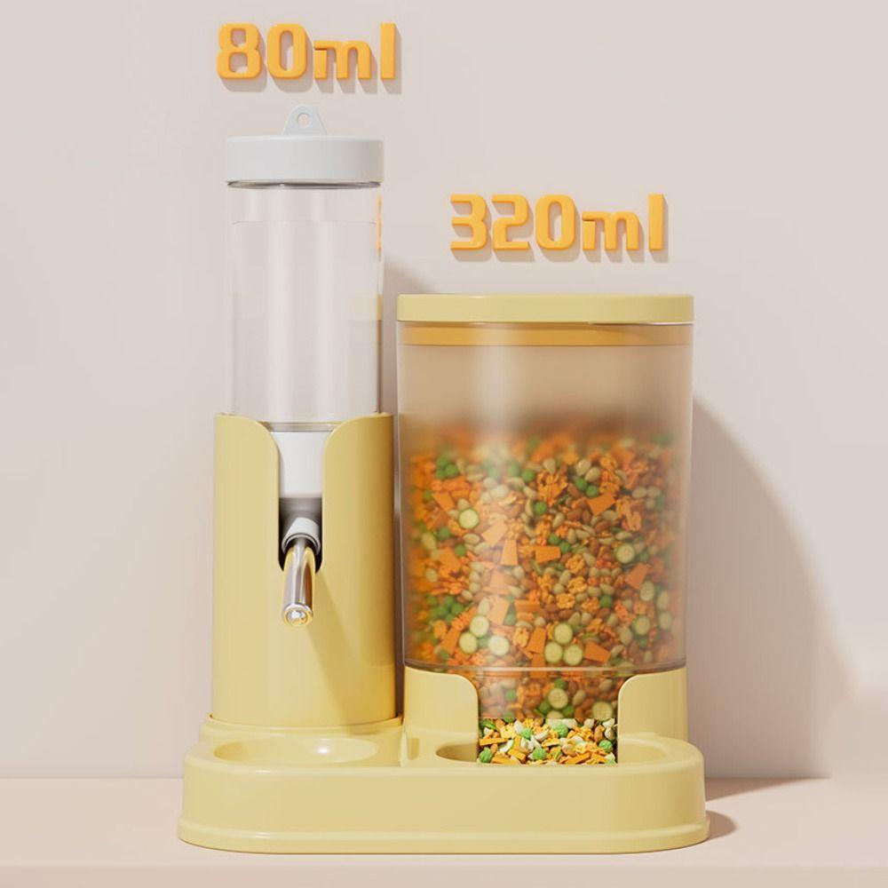 Automatic Hamster Water Dispenser Leak-Proof Food Feeding Bowl Hamster Food Basin  for Small Animal
