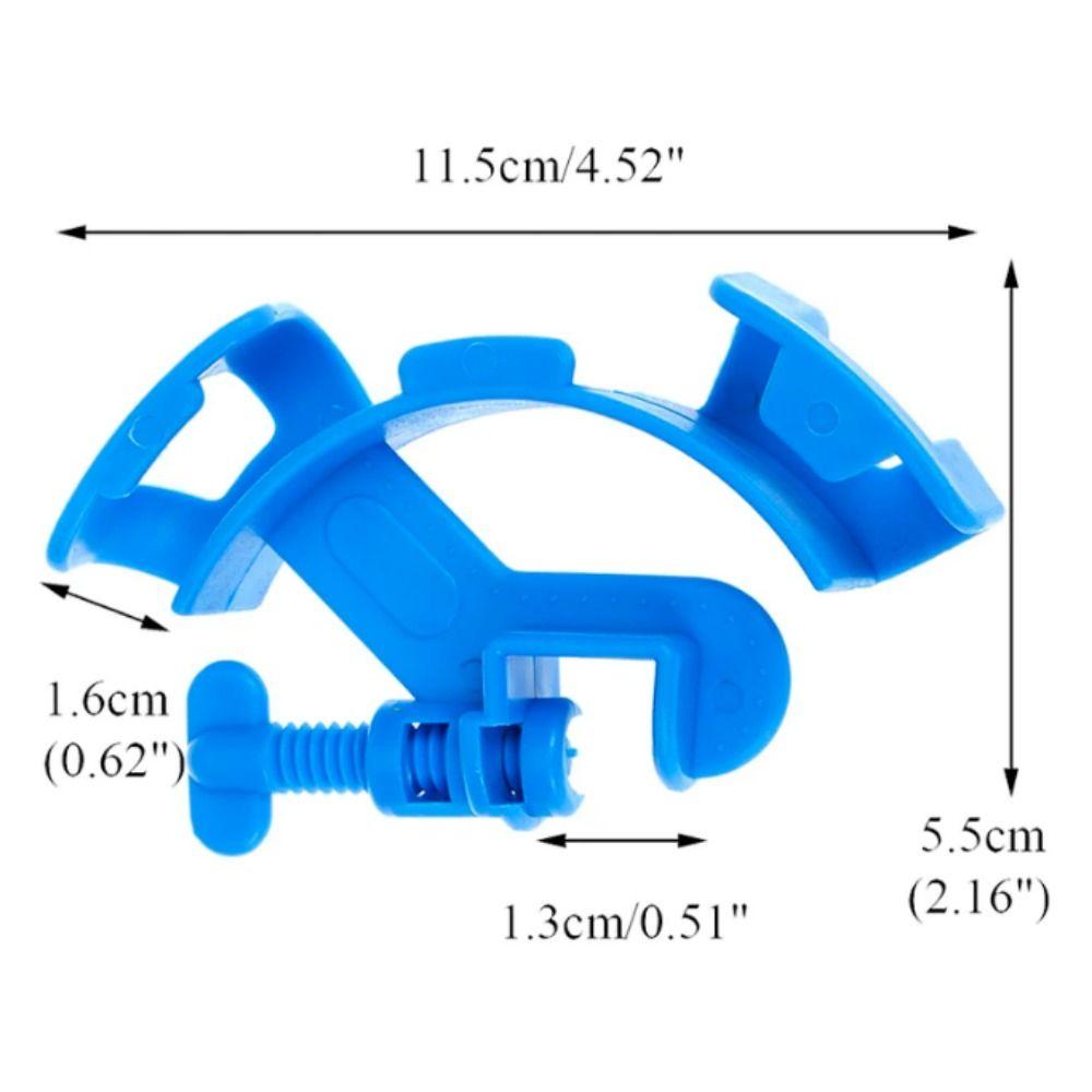 Adjustable Fish Tank Water Pipe Fixing Clip Blue Water Change Fixing Frame  Fish Tank