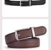 Men's Faux Leather Belt with Automatic Alloy Buckle, Versatile for Suits and Jeans