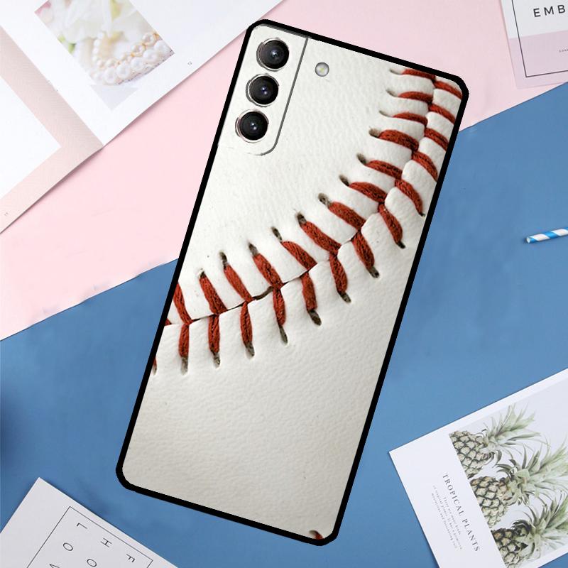 Baseball Case For Samsung Galaxy S25 Ultra S21 S22 S23 S24 Ultra S9 S10 Plus S20 FE S25 FE Back Cover