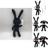 Adorable And Spooky Siren Head Horror Black Bunny Plush Stuffed Doll For Kids