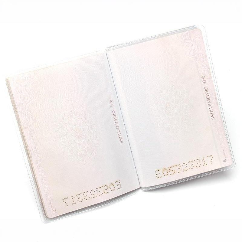 10Pcs Universal Transparent Pvc Protective Bag For Passport Pages Neutral/Unisex Daily Use Casual Travel