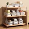 Hollowed-Out Plastic Desktop Storage Basket Organizer