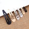 50pcs/lot Metal Water Drop Shaped Hairpins KC Gold BB Hair Clips Snap Barrettes For DIY Fashion Headwear Jewelry Accessories