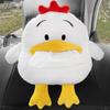 Cartoon Plush Car Tissue Box for Armrest: Cute Hanging Paper Dispenser and Interior Decoration