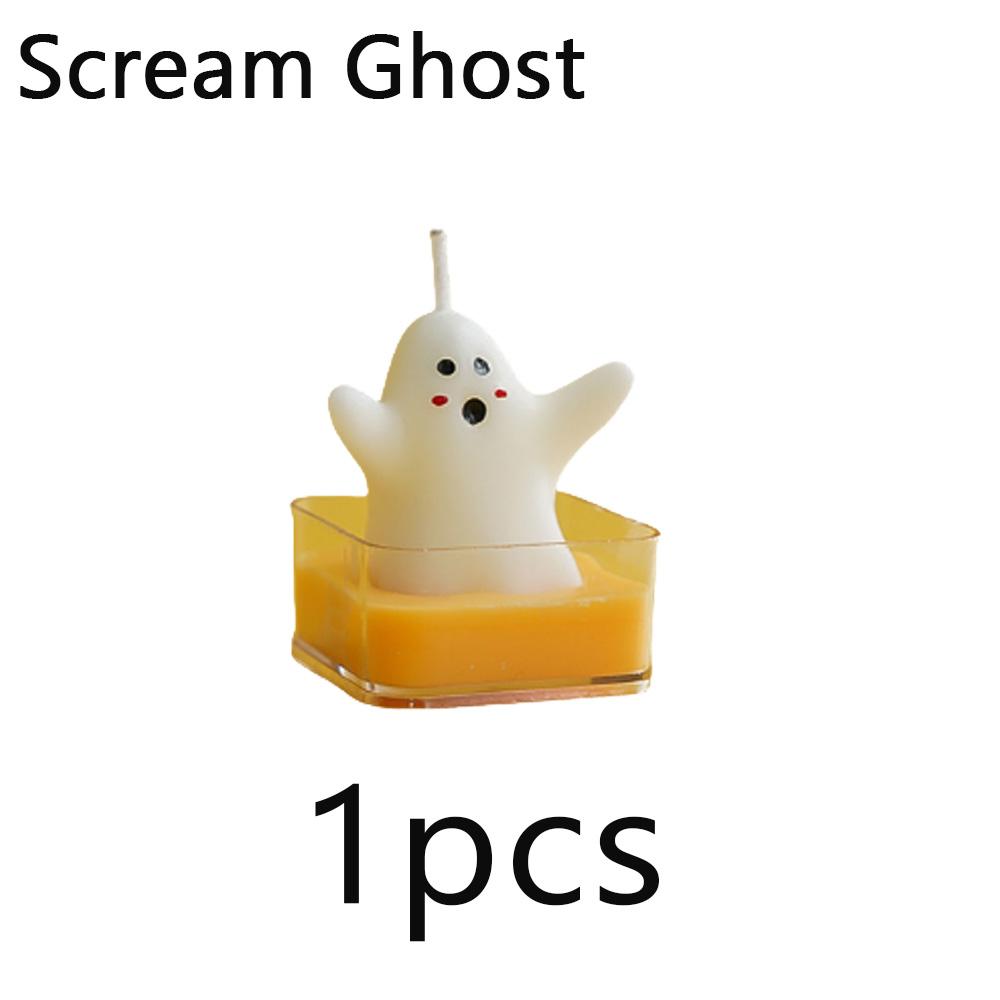 1pcs Halloween Aromatherapy Candles High-End Fragrance Gifts Home Aromatherapy Decoration Pumpkin Ghost Shape Candle Ornament