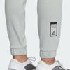 Adidas City Escape Knit Pants Solid Color Logo Elastic Waist Cuffed Knit Sports Pants Women Pants Silver-Gray IS6766