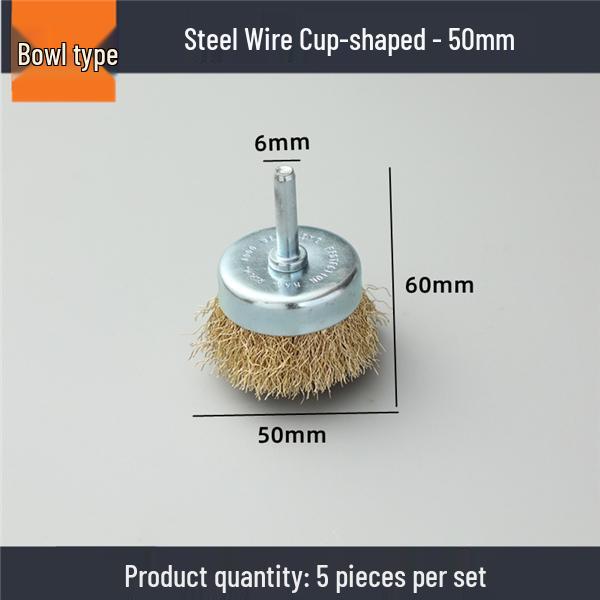 Steel Wire Brush Cup - Stainless Steel Rust Remover & Polishing Wheel for Angle Grinders