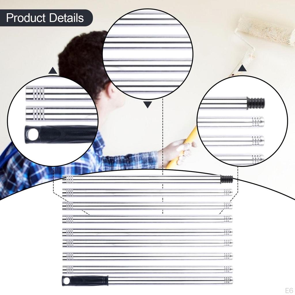 Adjustable Paint Roller Extension, Easy Installation, Multi-Purpose for Painting, Cleaning Tools,