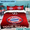 Custom Name Bayern Munchen Logo Design 3PCS Bedding Set For Bedroom Dormitory,Including 1pc Duvet Cover And 2pcs Pillowcases Large size Fan gift