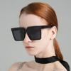 Lightweight Comfortable Durable High Quality Retro High End Stylish Oversized Square Shaped Female Women Men Sun Glasses