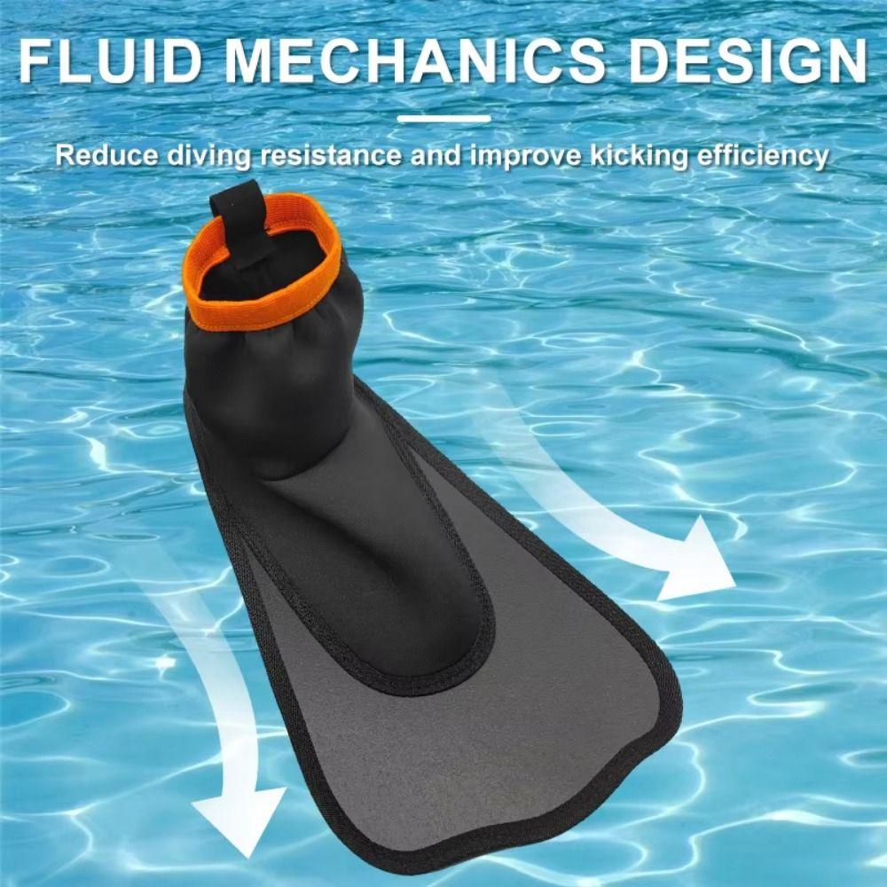 Highly Stretchable Snorkel Split Swim Flippers Breathable Full Foot Snorkeling Fins  Youth Kid