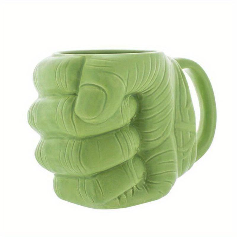 Marvel Hulk Keramische Mok, Grote Capaciteit Koffie , Theekop met Groen Vuist Ontwerp, Perfect voor Kerstmis , Halloween Decoratie