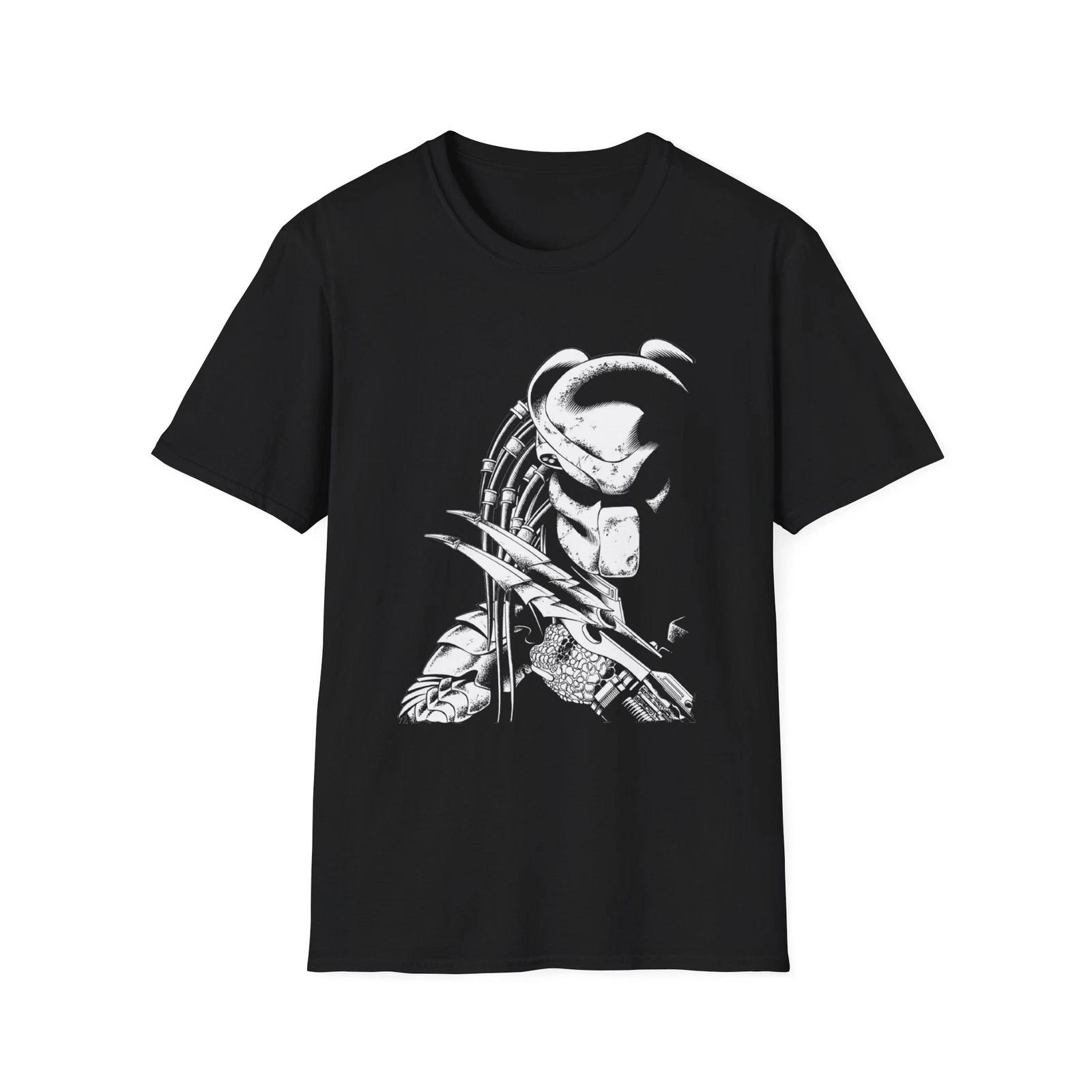 Predator Silhouette Unisex T-Shirt, Graphic Tee, S