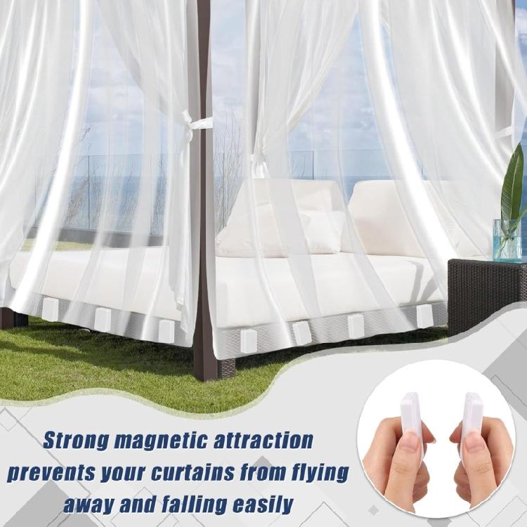 2pcs Magnetic Flag Holders Weights Quick Install Prevents Gutters Snags Maintains Flag Display Outdoor Garden Windproof