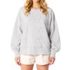 Women's Solid Color Pearl Bow Long Sleeved Top Sweatshirt