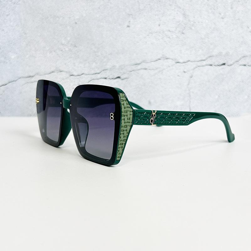 Personalized Mesh Old Temple Sl Sunglasses Men'S And Women'S Trend Glasses Polarized Retro Large Frame Sunglasses