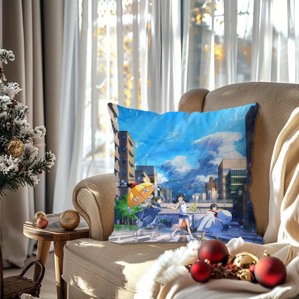 Weathering With You Animation Pillow Case Square Pillow Bedroom Sofa Leisure ComfortCushionCar Living Room Home Decoration 40X40