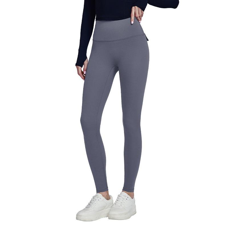 Hüftlift und formende Yoga-Hose Damen Nude eng anliegend Lauf-Trainingshose Hohe Taille Bauch Fitnesshose