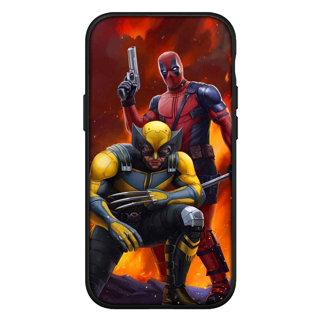 

Чехол для iPhone 17 16 15 Xiaomi Poco Redmi Note 14 13 12 Pro Max Samsung Galaxy S25 S24 S23 OPPO Huawei Marvel Comics Росомаха Дэдпул Чехол для телефона for Samsung Galaxy A20S болюс