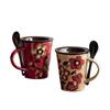 350ml Porcelain Coffee Mugs, Classic Blank Ceramic Cup with Large Handle for Tea Latte Cappuccino